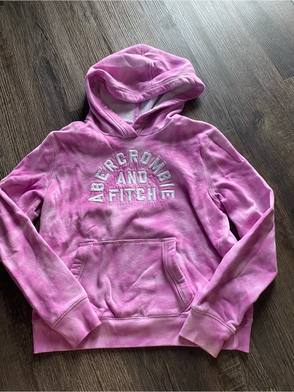 Girls Pink tie-dye Abercrombie Kids Hoodie